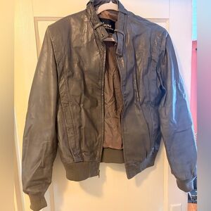 Wilsons Leather Bomber Jacket - Gray - Unisex